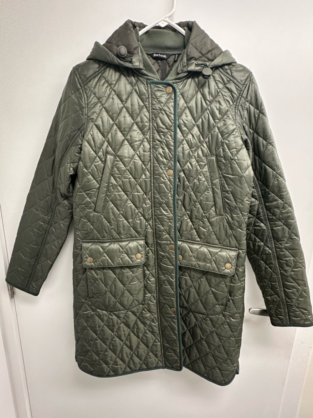 Barbour Tarn Quilt Hooded Jacket (Size 6)